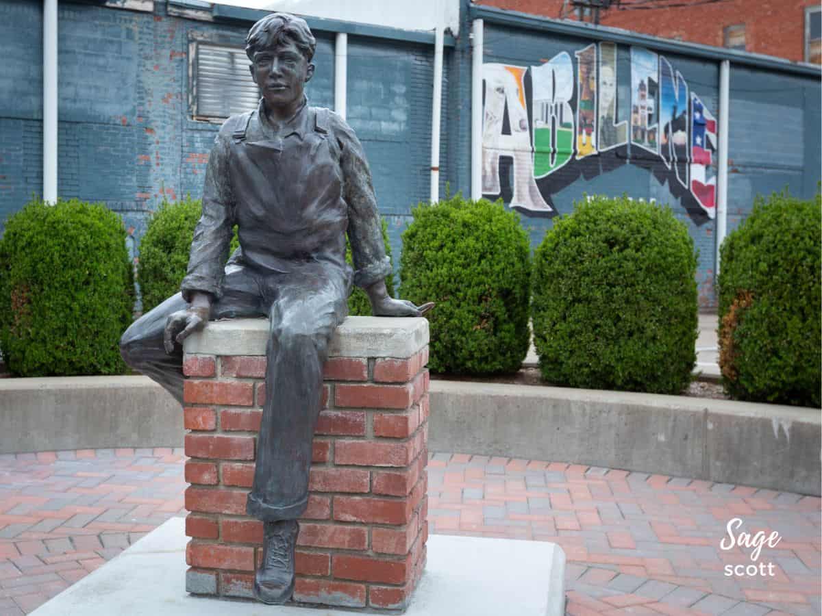Young Ike Statue in Abilene KS