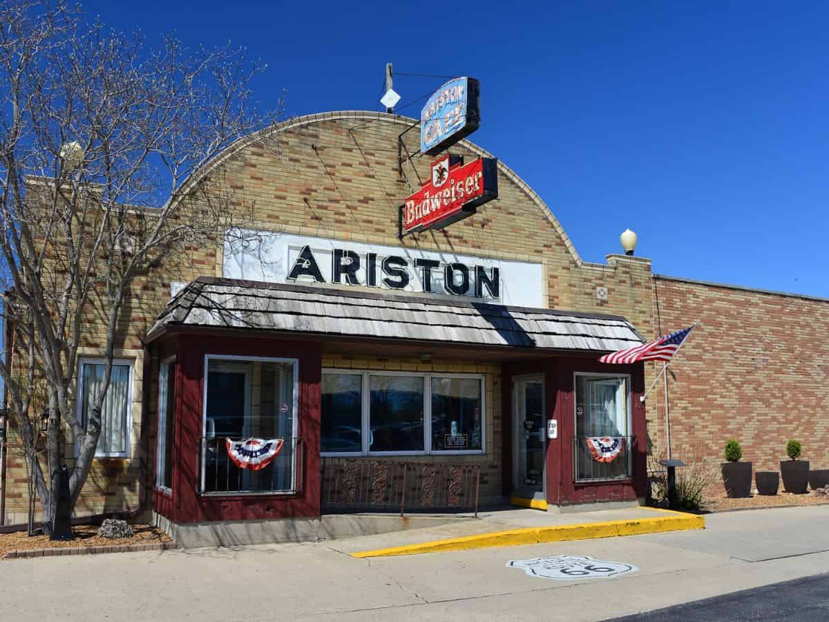 The Ariston Cafe in Litchfield, IL, is a great stop on a road trip from Chicago to St. Louis.
