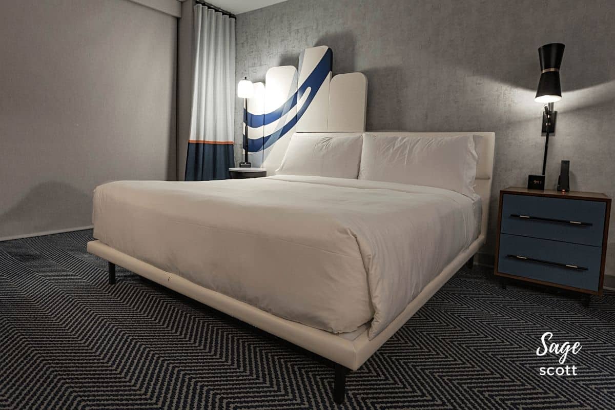 The bed in my room at Le Meridien was super comfortable