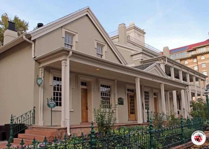 The Beehive House in Salt Lake City was Brigham Young's first residence in Utah
