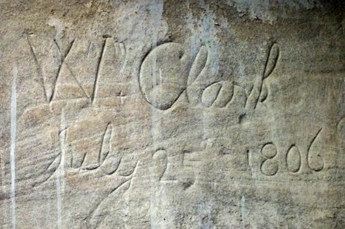 Capt William Clark Signature at Pompeys Pillar