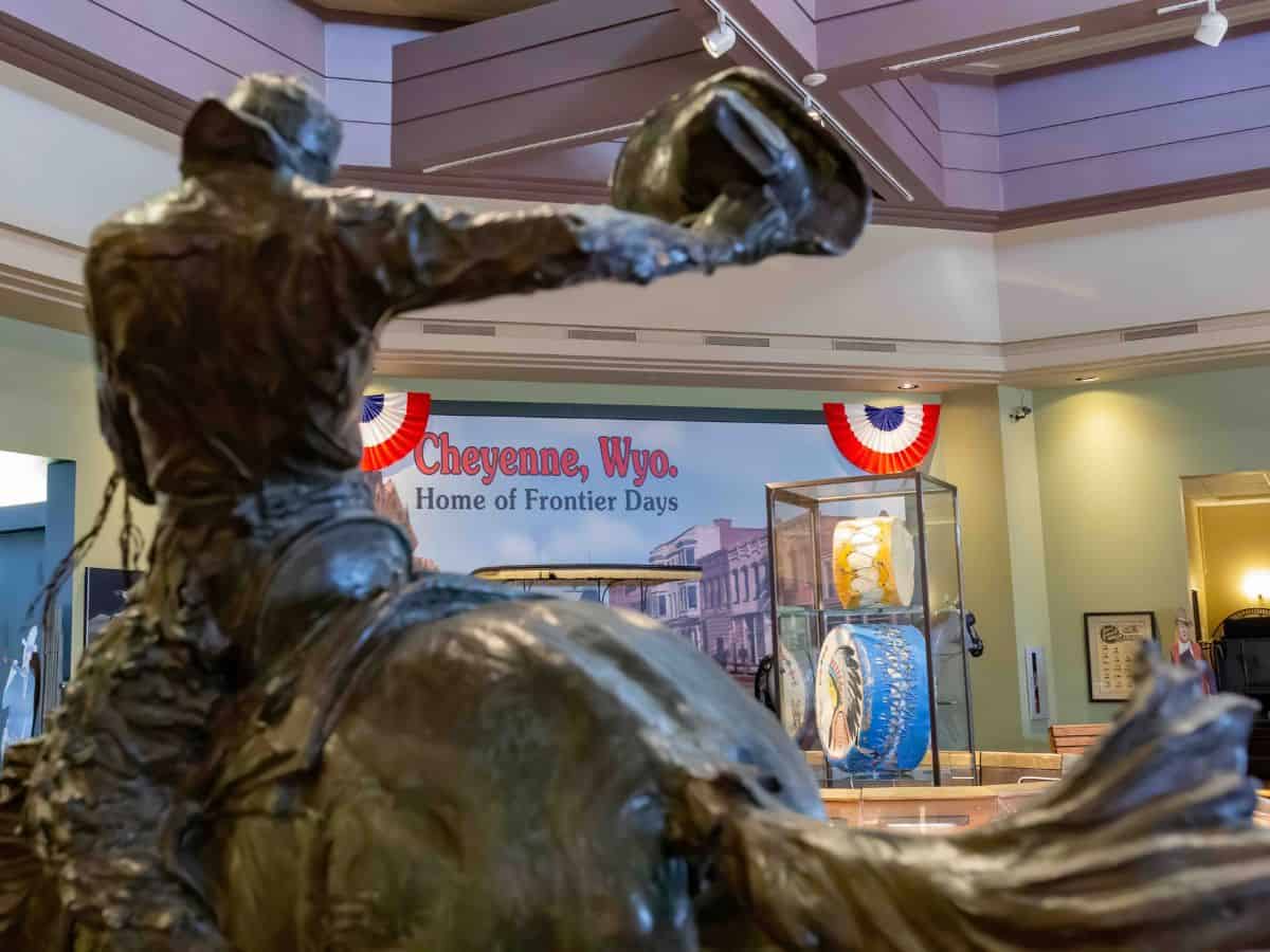 Inside the Frontier Days Museum in Cheyenne, WY