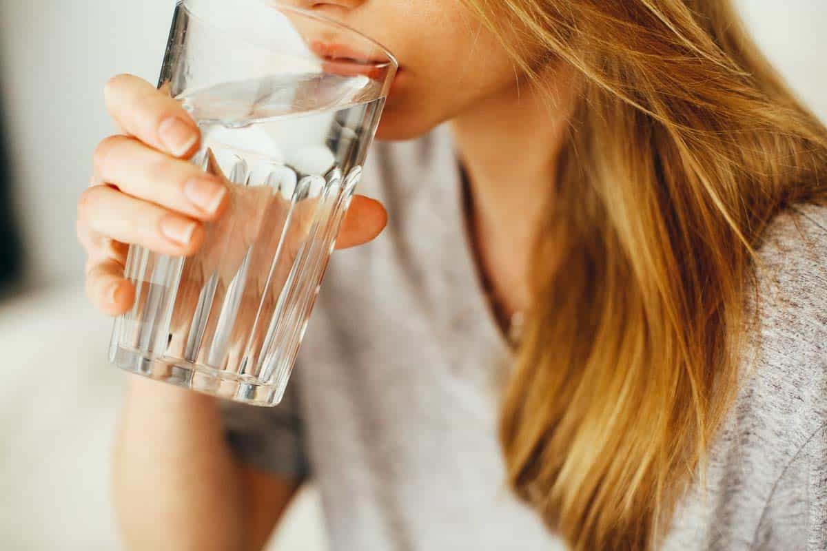 Drink plenty of water when you travel