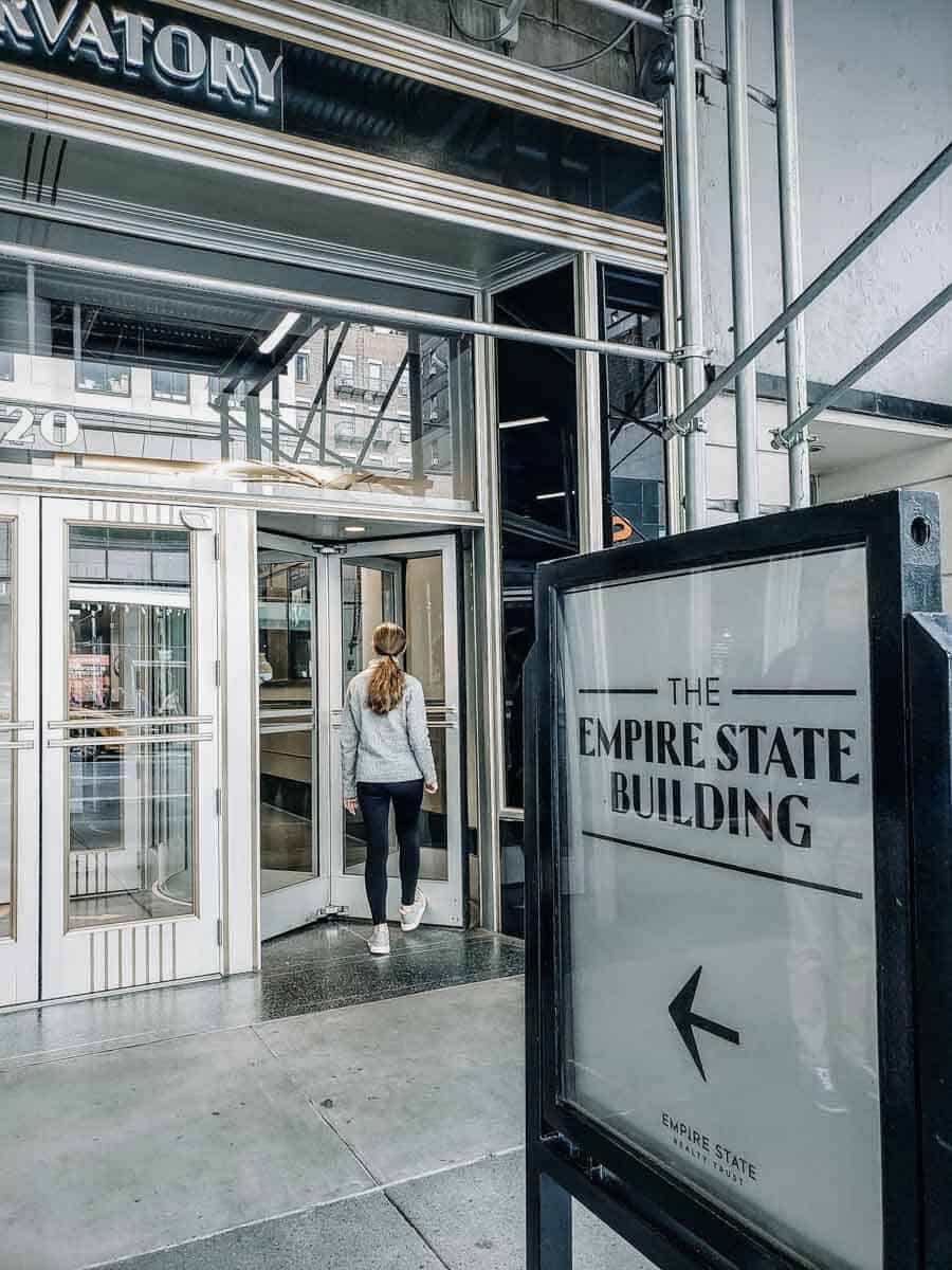 Entering the Empire State Building