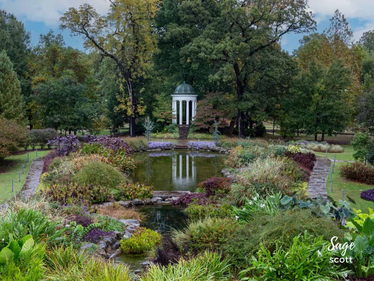 Gazebo in Garden at Philbrook Museum in Tulsa, Oklahoma