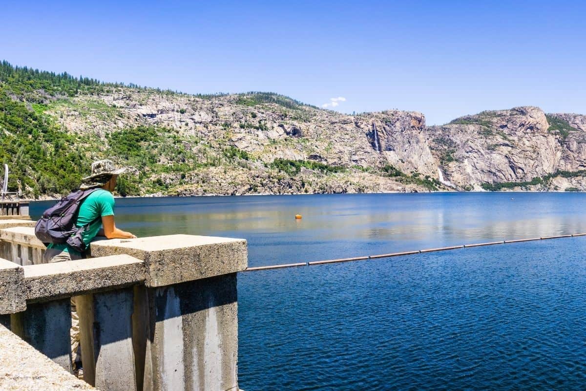 Cool clear water of Hetch Hetchy Reservoir at Yosemite National Park.