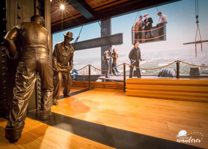 An interactive display at the Empire State Building