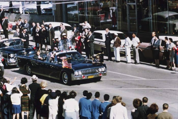 JFK's motorcade in Dallas Texas
