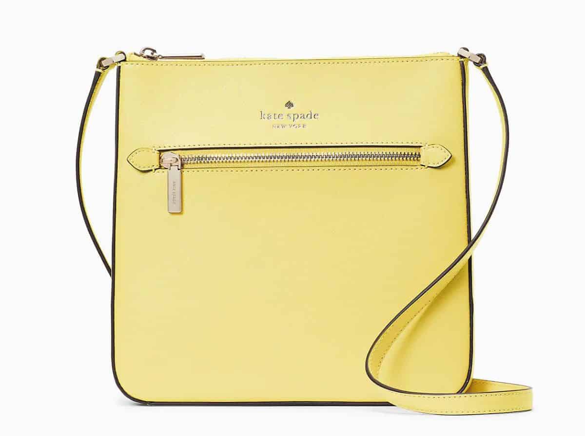 Yellow Kate Spade crossbody bag
