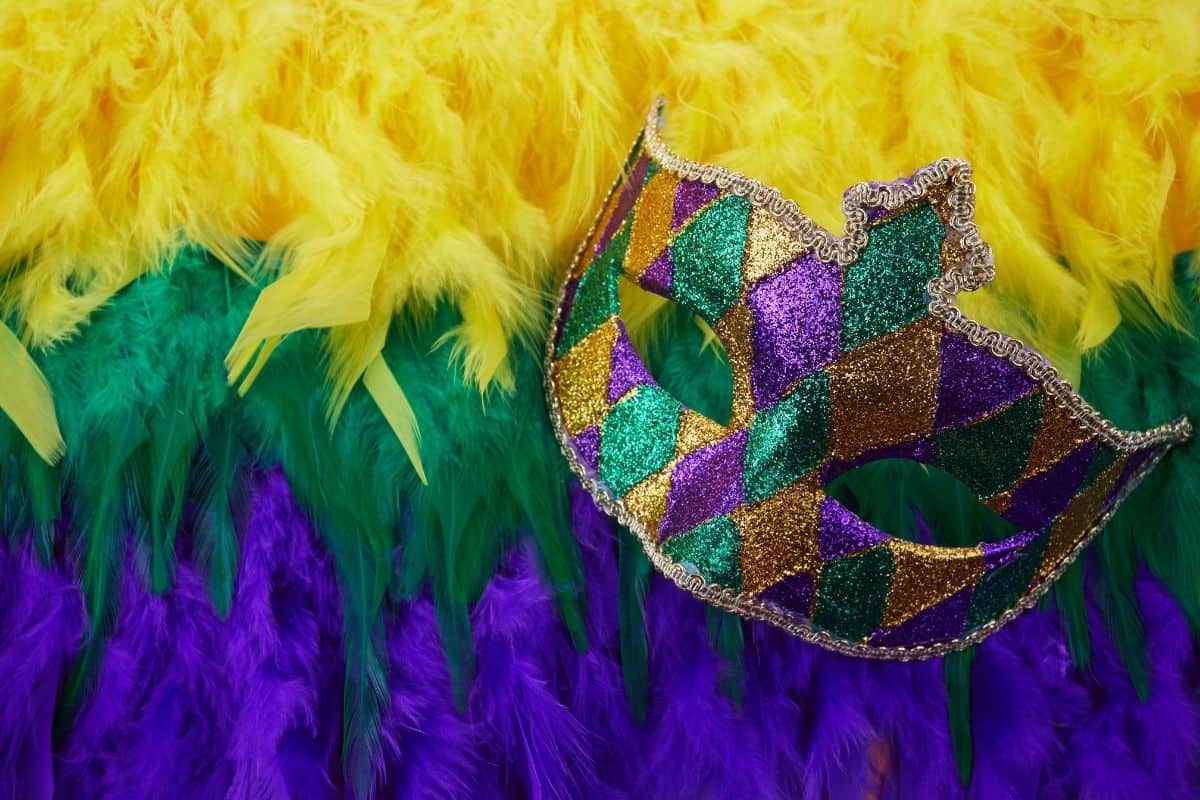 Mardi gras colors are purple, gold, and green