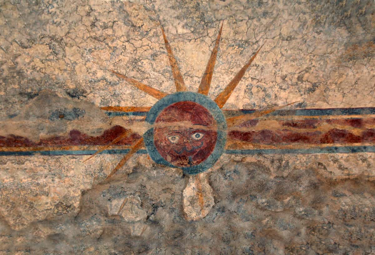 Fresco at Mission Concepcion in San Antonio