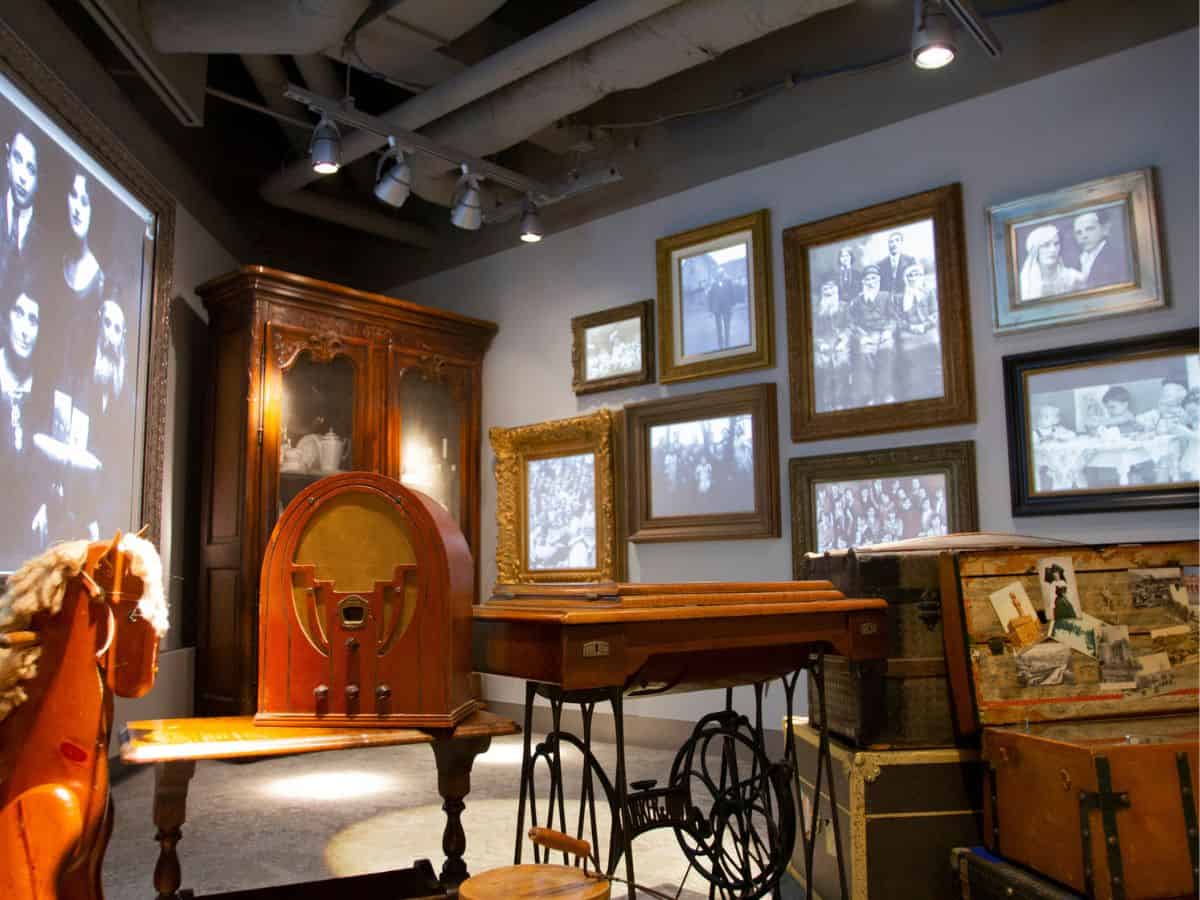 An exhibit at the Nancy & David Wolf Holocaust & Humanity Center at the Cincinnati Museum Center.
