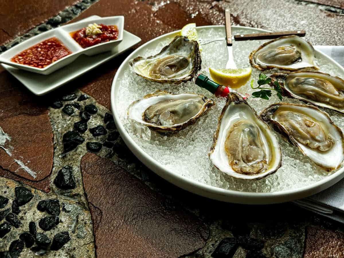 Oysters on the half shell at Stanley & Seafort's, one of the best seafood restaurants in Tacoma WA