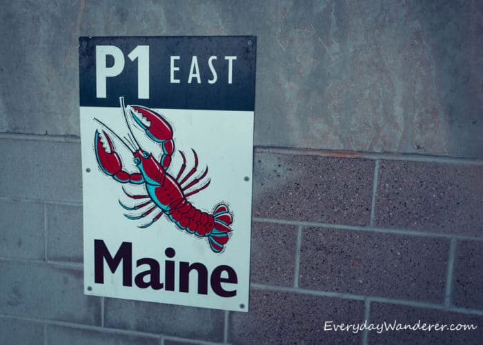 Sign in the parking lot at Mall of America