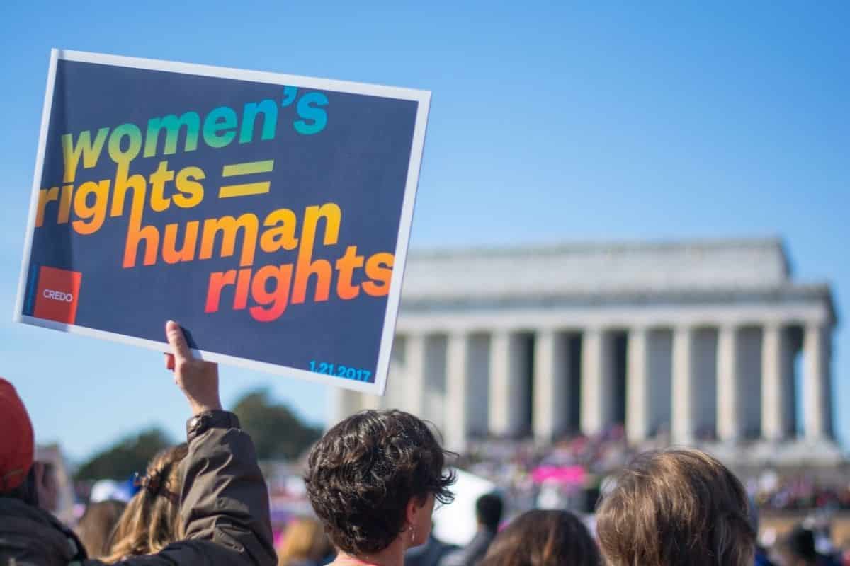 Women's rights and human rights go hand in hand on the National Mall in Washington DC, a significant location for national mall facts.