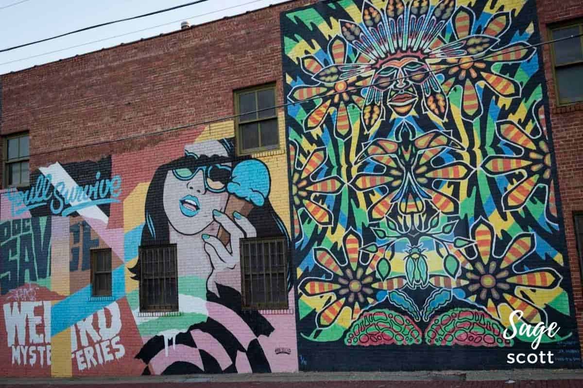 Rose Pawn Shop Murals in Tulsa