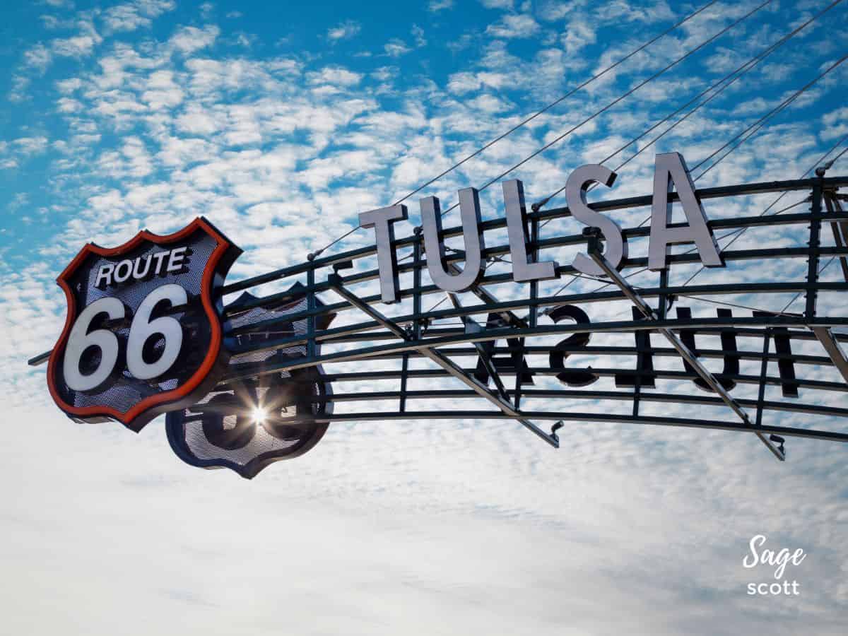 Route 66 Gate in Tulsa OK