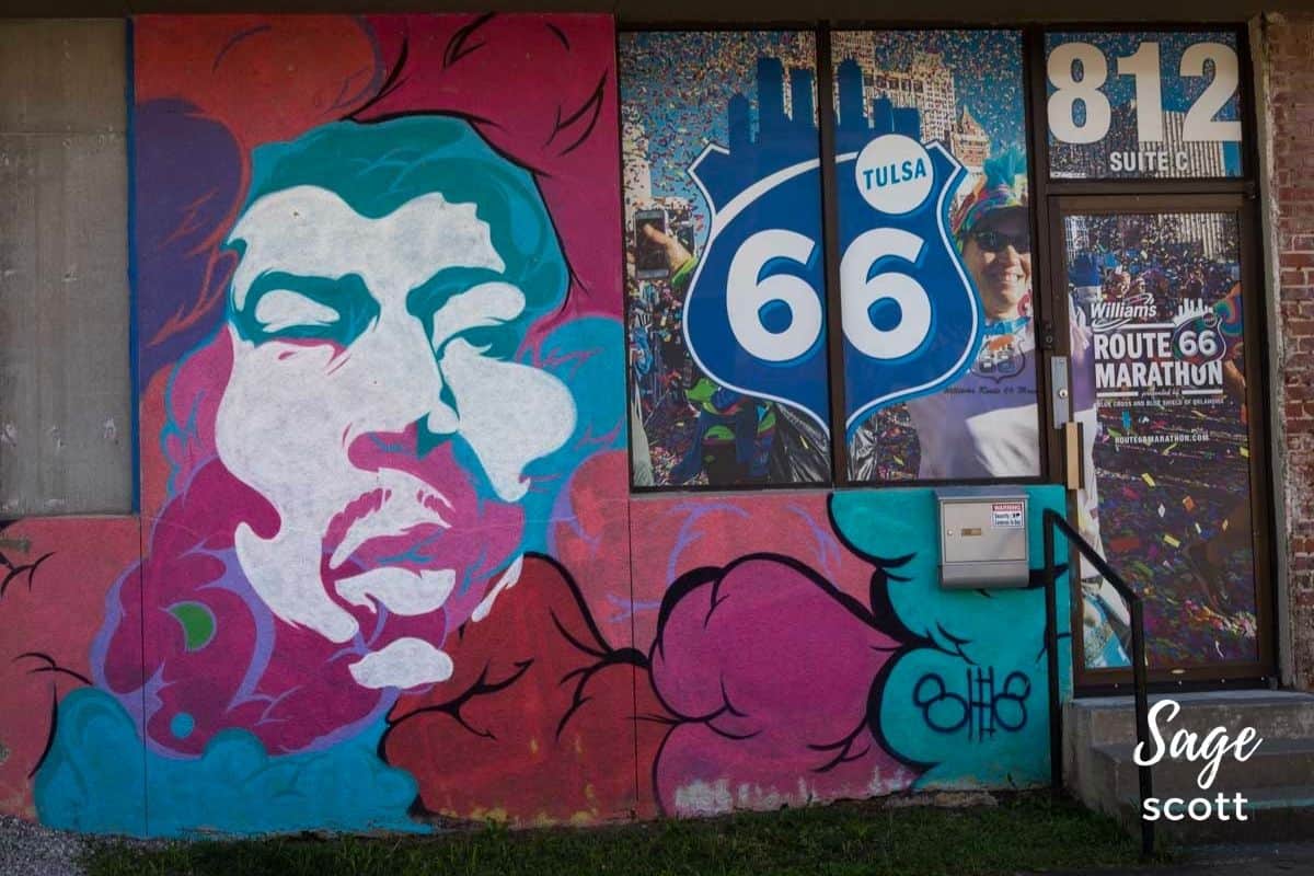Route 66 Marathon Office Mural