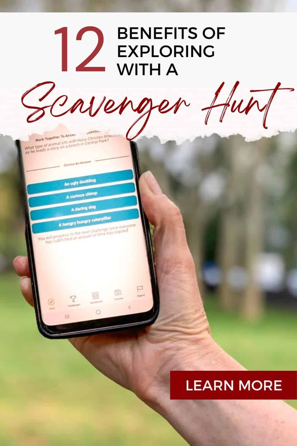 12 benefits of scavenger hunts for exploration.