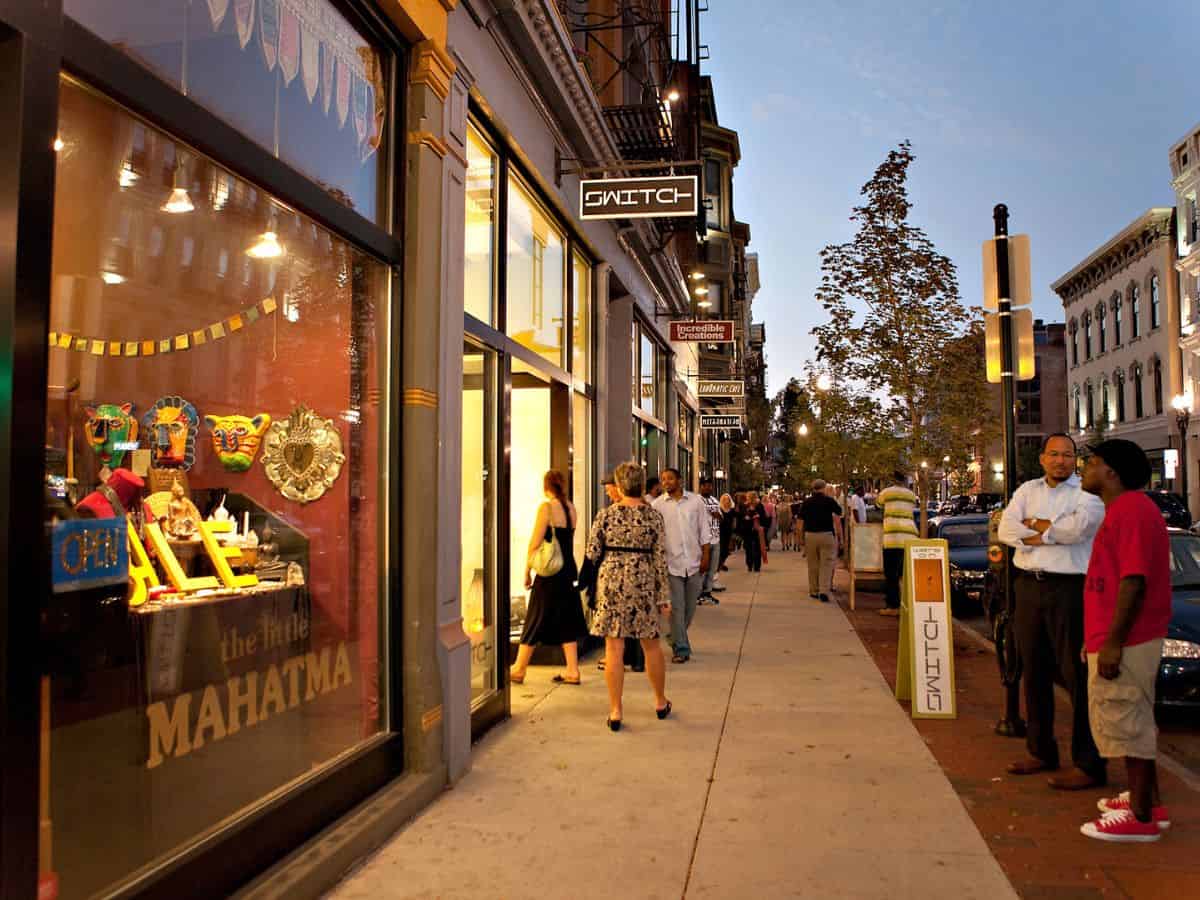 Shopping on Vine St. OvertheRhine in Cincinnati OH