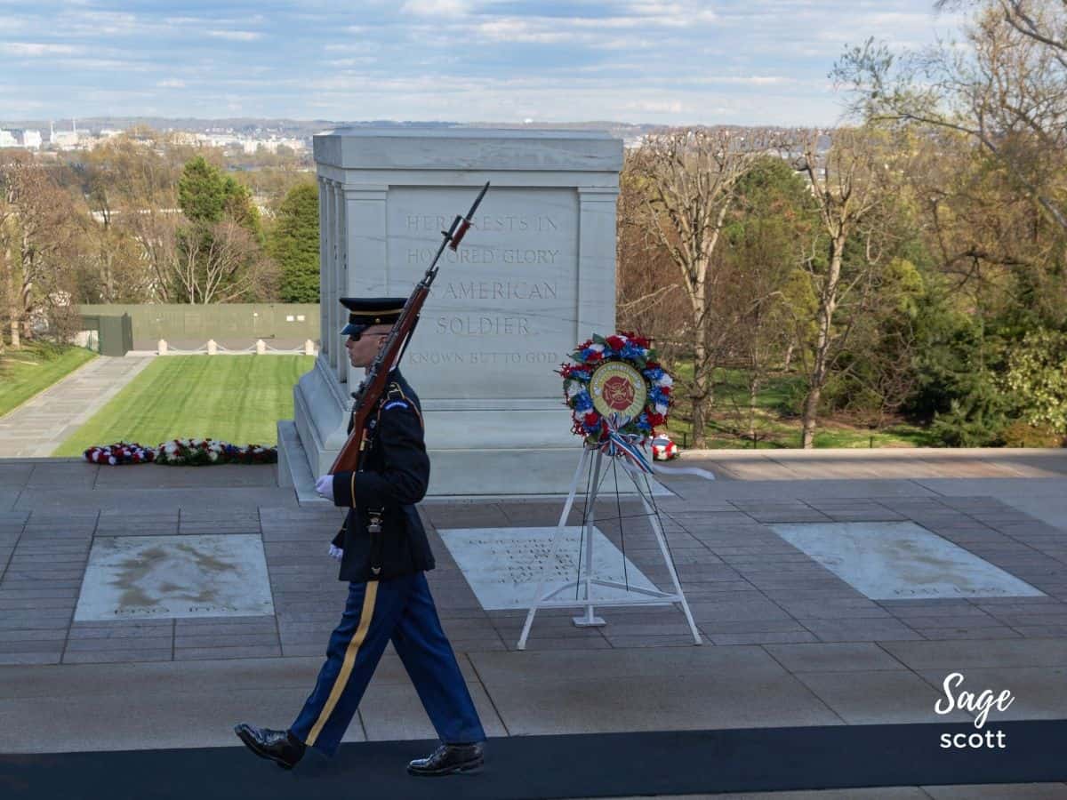 Soldier Guarding the Tomb of the Unknown Soldier