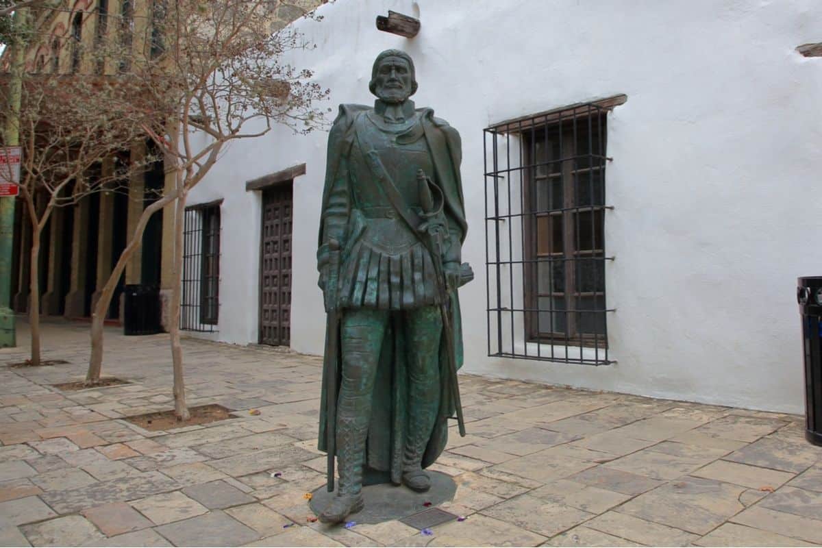 Conquistador statue outside the Spanish Governors Palace in San Antonio