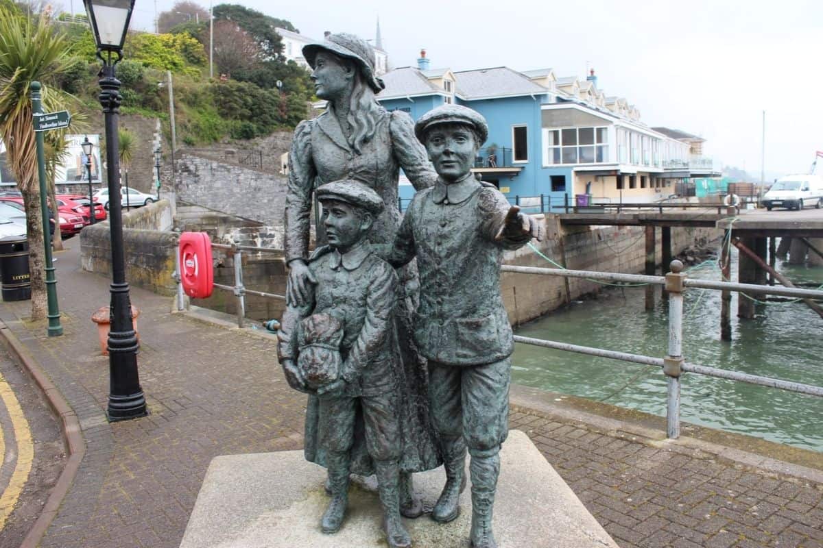 Statue of Annie Moore in Cobh Ireland