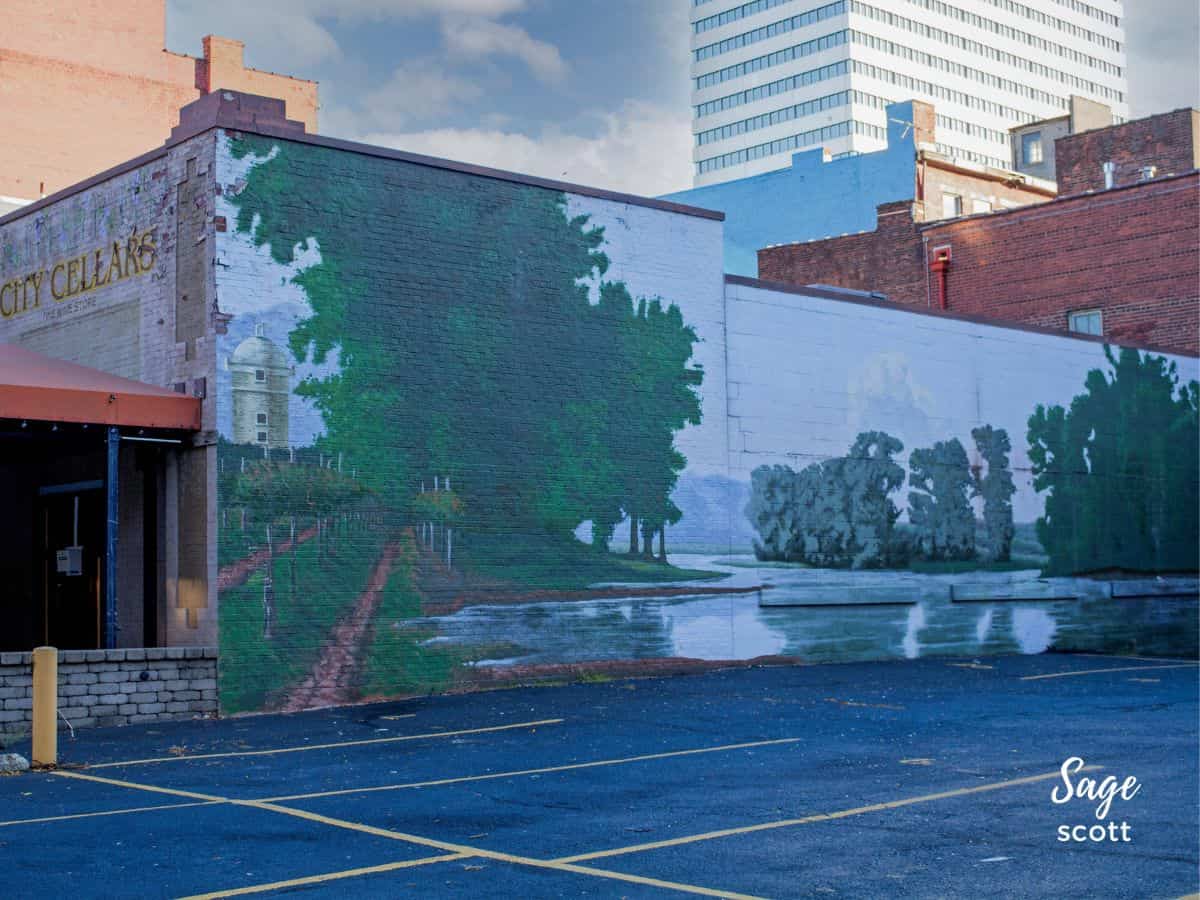 Riverside Vineyard​ mural