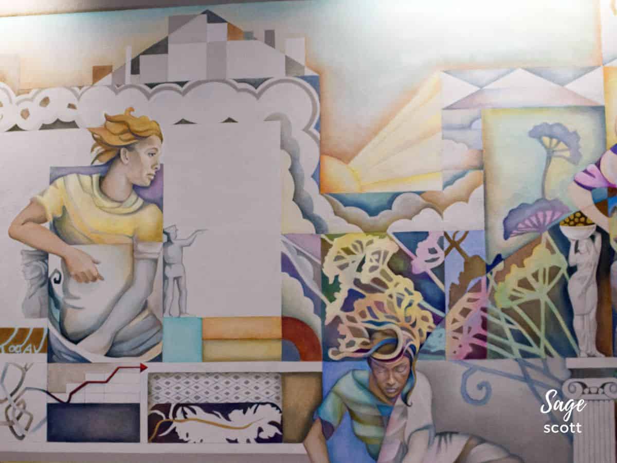Dawn is Coming Open Your Eyes Mural