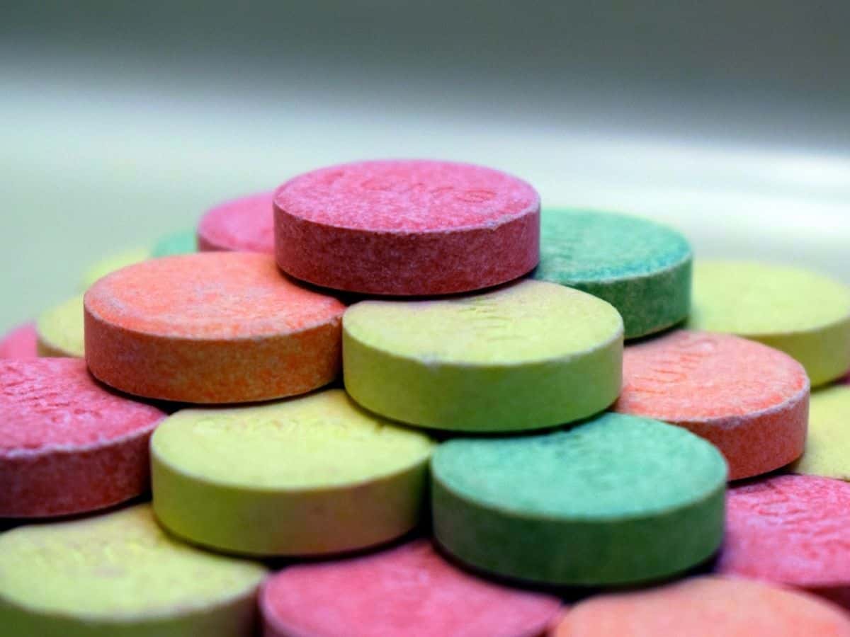 A colorful pyramid of TUMS
