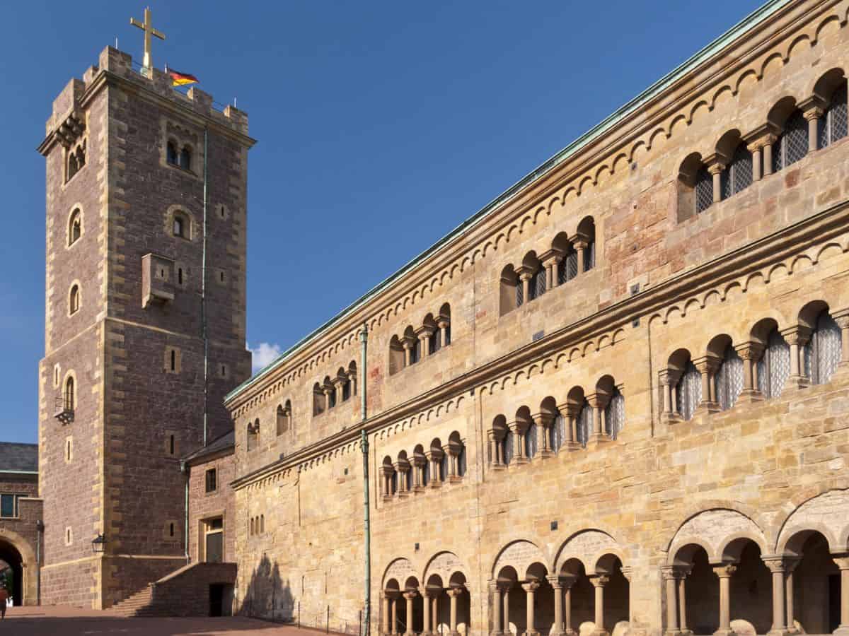 A grand stone castle.