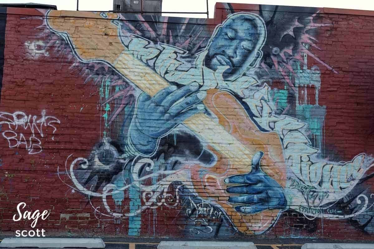 Wayman Tisdale Mural in Tulsa