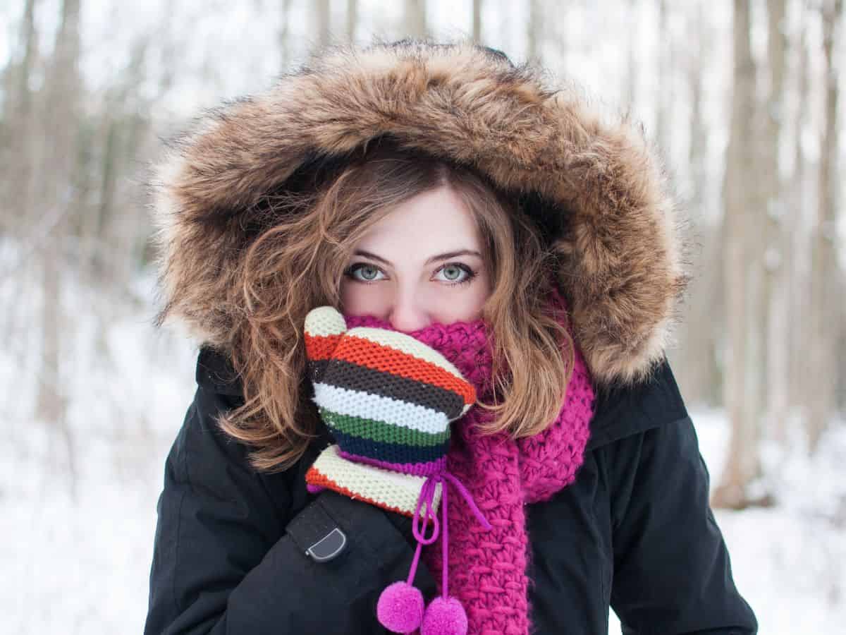 Woman Bundled Up for Winter