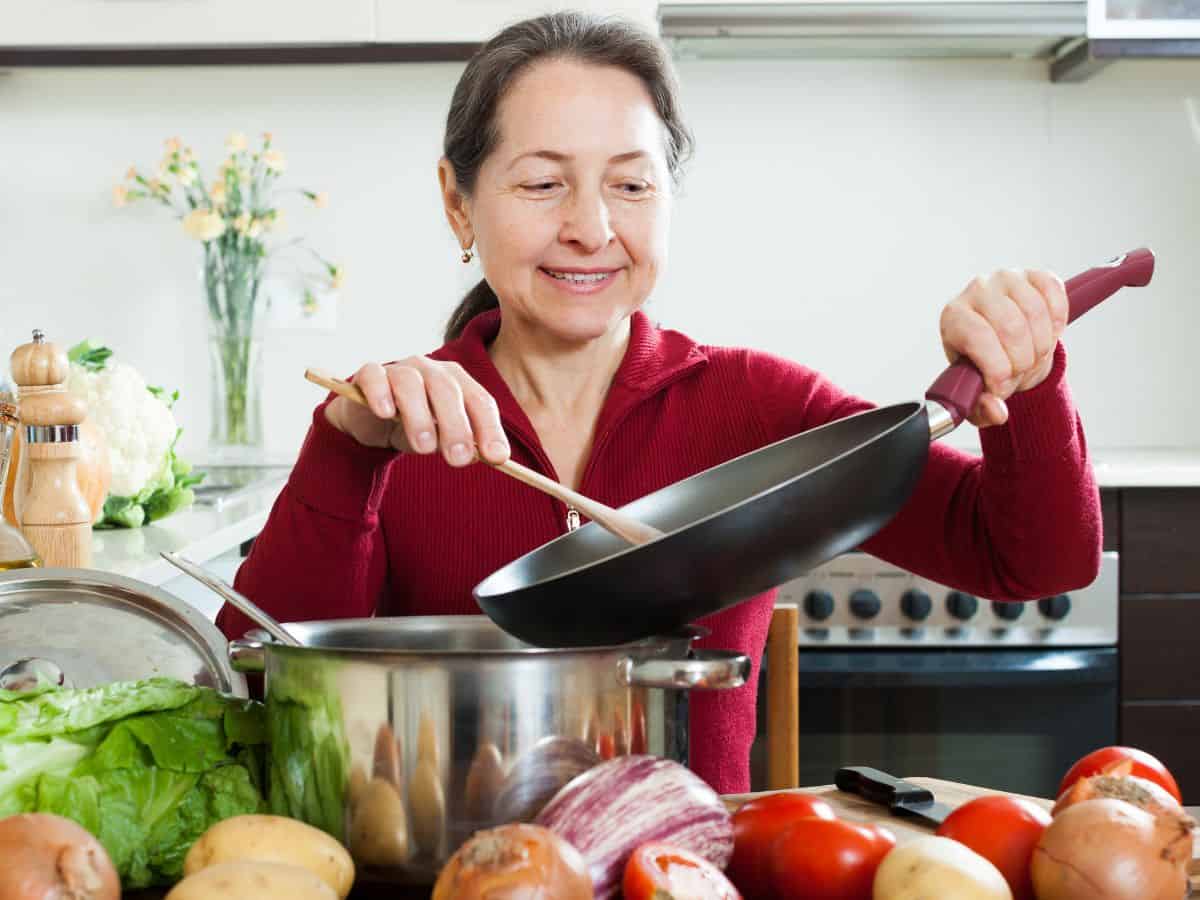 Woman Cooking in the Kitchen