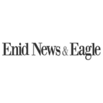 Black text "Enid News & Eagle" on a white background.