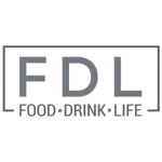 FDL logo with the text "Food • Drink • Life" below large letters "FDL" enclosed in a rectangular outline.