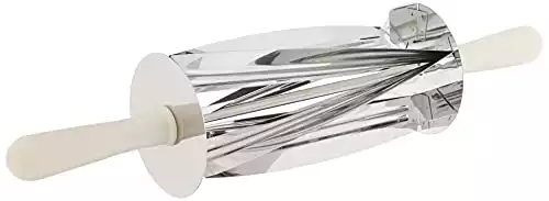 Ateco Stainless Steel Croissant Roller Cutter 15-inches long x 5-inches diameter