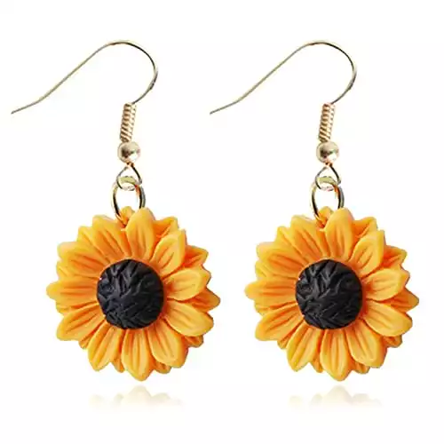 Sunflower Drop Earrings