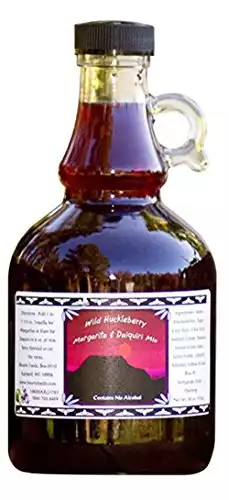 Montana Huckleberry Margarita Daiquiri Cocktail - 17 oz Mix is Grown & Hand Picked for Bounty Foods - Vegan Friendly - For a Unique Western Style Drink Experience for Cinco De Mayo (HMAR, 17oz)