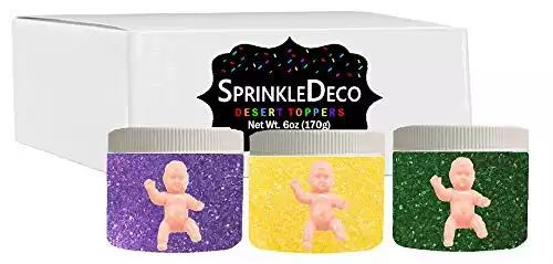 Mardi Gras King Cake Decoration Gift Box Kit