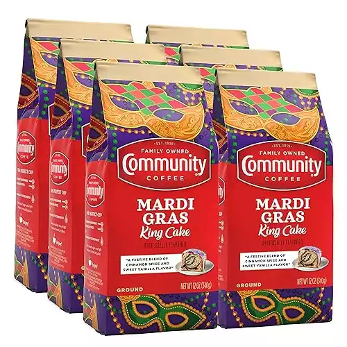 Community Coffee Mardi Gras King Cake